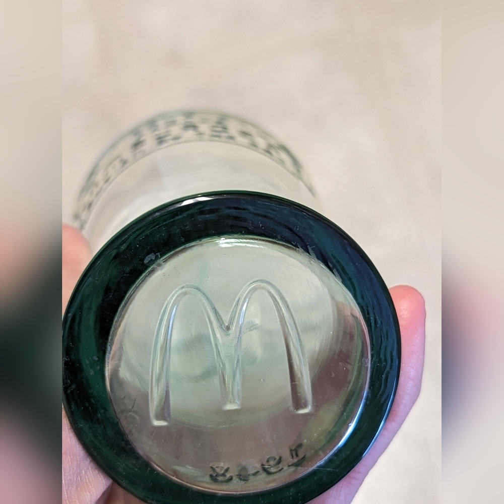 McDonald's Vintage Ad style glasses set of 2 purple and green - Picture 7 of 10